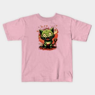 Zombie kitten Kids T-Shirt